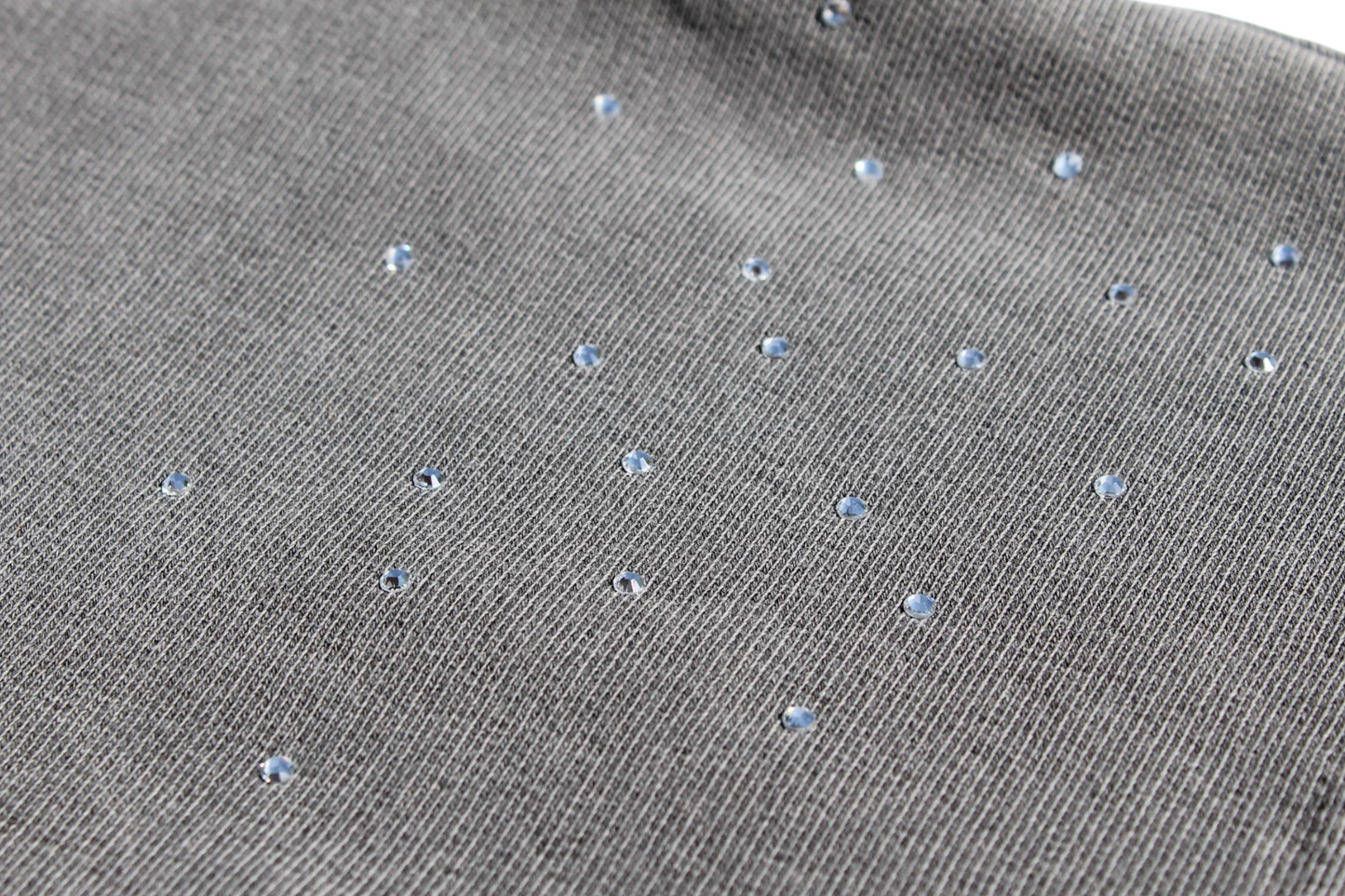 MM Snowfall Swarvoski Distressed Hoodie