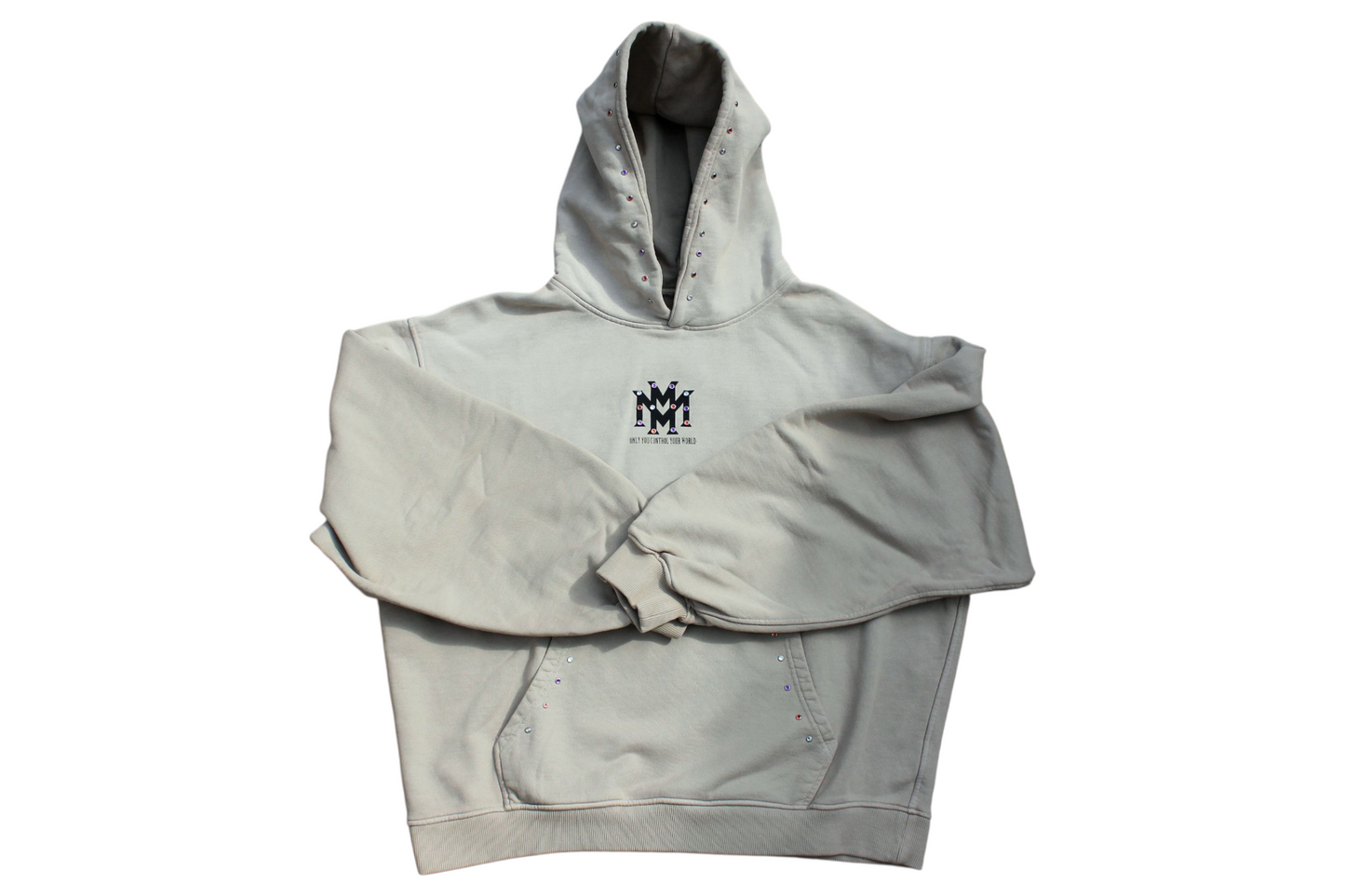 MM Sunfade Mocha Rhinestone Hoodie