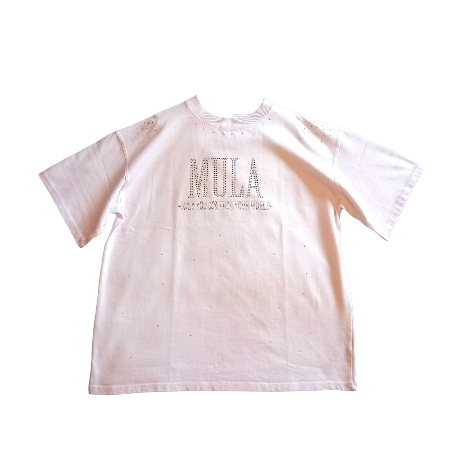 Triple White Swarvoski MM Snowfall Heavyweight Jersey